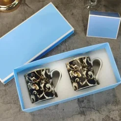 Feast u0026 Flair Küche & Esszimmer-Schwarzes Einhorn-Geschirrset – Elegantes Küchengeschirr