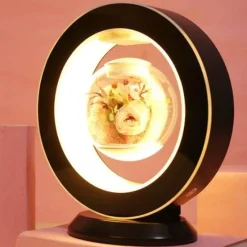 The Gilded Nest Beleuchtung-Schwebende magnetische Blumenvasenlampe – einzigartiges dekoratives LED-Licht