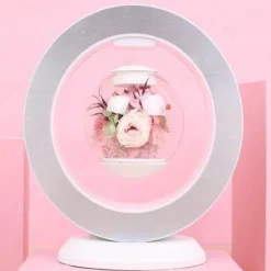 The Gilded Nest Beleuchtung-Schwebende magnetische Blumenvasenlampe – einzigartiges dekoratives LED-Licht