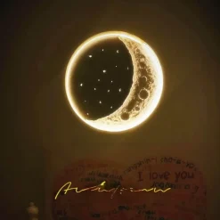 Willow u0026 Whim Beleuchtung-Schwebende Mondlampe – DIY Nachtlicht-Dekor