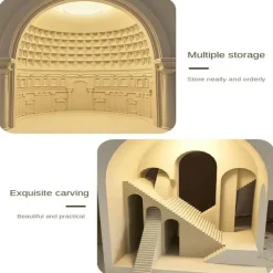 Cozy Living Möbel-Sculpted LED Side Table - Modern Minimalist Design