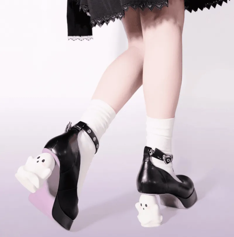 Damen Wilderness Haven Damenschuhe-Süße Geister High Heels - Gruselige Ausgehschuhe