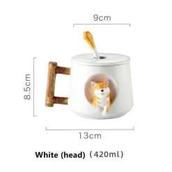 The Cozy Mug Küche & Esszimmer-Süße Kaffeetasse mit Hundemotiv – entzückende Keramiktasse mit Haustiermotiv