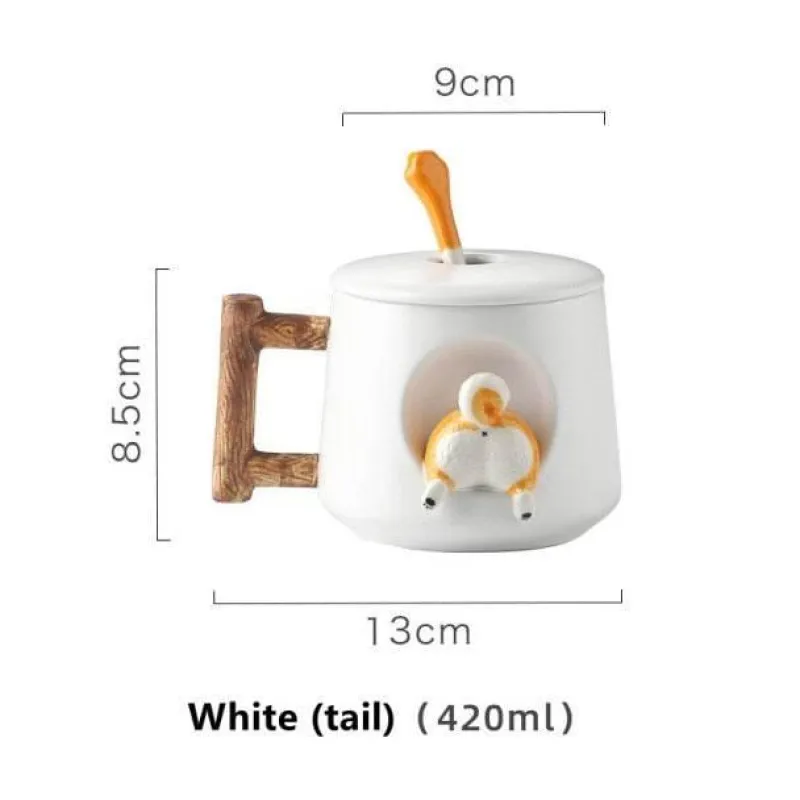 The Cozy Mug Küche & Esszimmer-Süße Kaffeetasse mit Hundemotiv – entzückende Keramiktasse mit Haustiermotiv