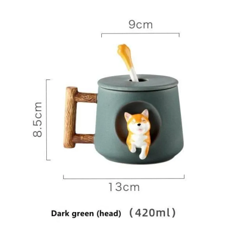 The Cozy Mug Küche & Esszimmer-Süße Kaffeetasse mit Hundemotiv – entzückende Keramiktasse mit Haustiermotiv