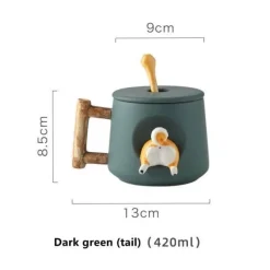 The Cozy Mug Küche & Esszimmer-Süße Kaffeetasse mit Hundemotiv – entzückende Keramiktasse mit Haustiermotiv