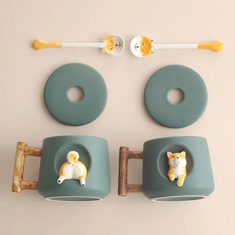 The Cozy Mug Küche & Esszimmer-Süße Kaffeetasse mit Hundemotiv – entzückende Keramiktasse mit Haustiermotiv