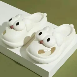 Damen Comfort u0026 Style Damenschuhe-Süße, rutschfeste, bequeme Hunde-Hausschuhe