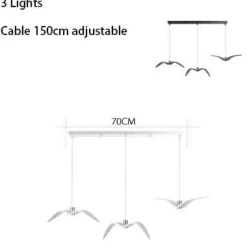 Comfort u0026 Style Beleuchtung-Seagull Pendant Lamp - Modern Bird-Inspired Lighting