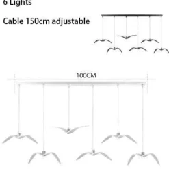 Comfort u0026 Style Beleuchtung-Seagull Pendant Lamp - Modern Bird-Inspired Lighting