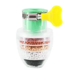 The Cozy Mug Küche & Esszimmer-Sechsschichtiger Wasserhahn-Wasserreiniger – Fortschrittliches Steinfiltersystem