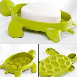 The Blissful Bath Badezimmer-Seifenhalter mit Meeresschildkröte - Rutschfestes Badezimmerzubehör