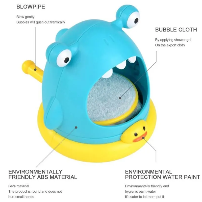 The Decor Haven Babyspielzeug-Seifenmaschine für Kinder – Schaummonster-Badespaß