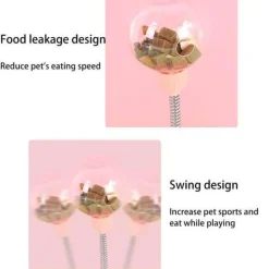 TailTrend Haustierspielzeug-Selbstausgebendes Futterspielzeug für Haustiere – Tragbarer Futternapf für verspielte Haustiere