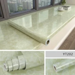 Timeless Touch Küche & Esszimmer-Selbstklebende, wasserdichte Tapete mit Marmoreffekt