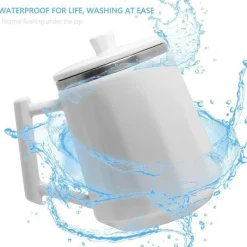 The Cozy Mug Küche & Esszimmer-Selbstmischender Kaffeebecher aus Edelstahl – Automatische Kaffeetasse