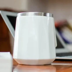 The Cozy Mug Küche & Esszimmer-Selbstmischender Kaffeebecher aus Edelstahl – Automatische Kaffeetasse