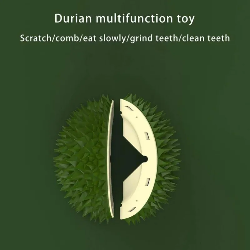 TailTrend Haustierspielzeug-Selbstpflegewerkzeug für Katzen – Innovativer Durian Corner Groomer