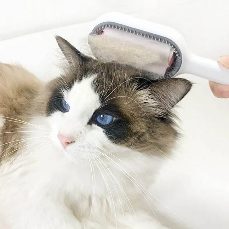 Furendo Haustierzubehör|Reinigungswerkzeuge Für Haustiere-Selbstreinigende Fellpflegebürste für Haustiere – Fellpflegewerkzeug für Hunde und Katzen