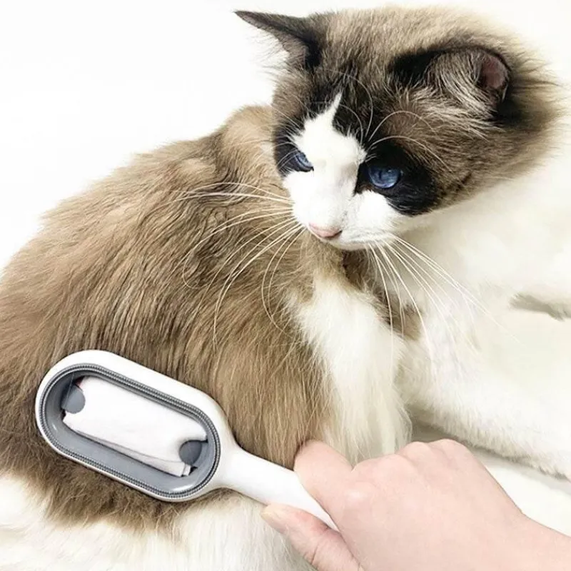 Furendo Haustierzubehör|Reinigungswerkzeuge Für Haustiere-Selbstreinigende Fellpflegebürste für Haustiere – Fellpflegewerkzeug für Hunde und Katzen