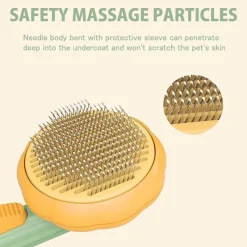 Furendo Haustierzubehör|Reinigungswerkzeuge Für Haustiere-Selbstreinigende Tierhaarbürste – Fellpflegewerkzeug für Katzen und Hunde