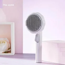 Furendo Haustierzubehör|Reinigungswerkzeuge Für Haustiere-Selbstreinigende Tierhaarbürste – Fellpflegewerkzeug für Katzen und Hunde