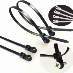 Cozy Living Camping Im Freien|Outdoor-Artikel-Selbstsichernde, montierbare Kabelbinder aus Kunststoff – langlebige Kabelmanagementlösungen