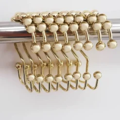 Aqua Essence Badezimmer-Selena Decorative Shower Curtain Hooks for Stylish Bathroom Decor