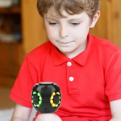 The Decor Haven Babyspielzeug-Sensorisches Anti-Stress-Würfelspielzeug - Rotierendes Lernspielzeug