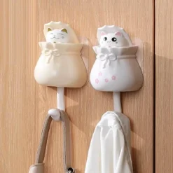 Comfort u0026 Style Gadgets Für Zuhause-Süßer Katzen-Wandhaken – Entzückender klebriger Organizer