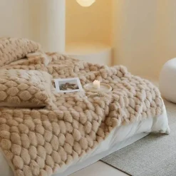 Cozy Haven Bettzeug-Serena Pelzdecke – weiche, gemütliche Überwurfdecke