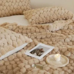 Cozy Haven Bettzeug-Serena Pelzdecke – weiche, gemütliche Überwurfdecke