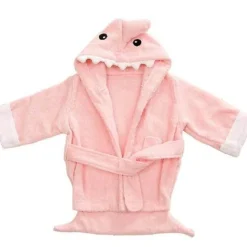 Kinder Aqua Essence Kinderwagen & Zubehör|Badezimmer-Süßes Baby-Badetuch mit blauem Hai - Plüsch-Badetuch für Kleinkinder