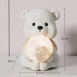 Bright Accents Beleuchtung-Süßes Goodbye Bär Nachtlicht - Kinderzimmerlampe