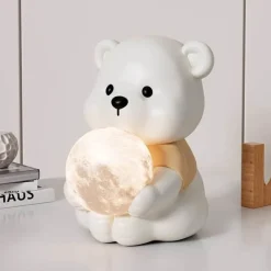 Bright Accents Beleuchtung-Süßes Goodbye Bär Nachtlicht - Kinderzimmerlampe