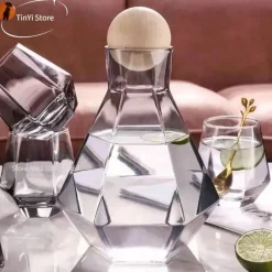 Plates u0026 More Küche & Esszimmer-Set aus Wasserkocher und Saftkrug aus Kristallglas – elegantes, klares Trinkgeschirr