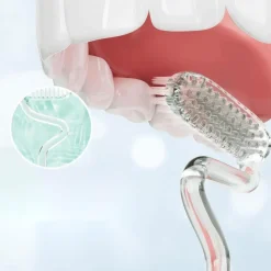 Tranquil Touch Gesundheits-Gadgets|Gesundheits- Und Entspannungstools-S-förmige, vertikale Zahnbürste mit weichen Borsten – ergonomisches Mundpflegewerkzeug
