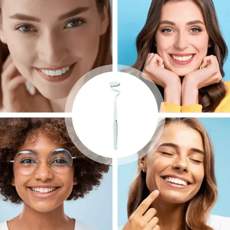 Tranquil Touch Gesundheits-Gadgets|Gesundheits- Und Entspannungstools-S-förmige, vertikale Zahnbürste mit weichen Borsten – ergonomisches Mundpflegewerkzeug