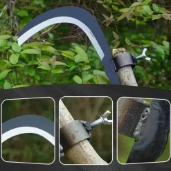 Cozy Living Camping Im Freien|Outdoor-Artikel-Sichelkopf aus Stahl – Scharfes Mehrzweck-Grasschneidewerkzeug