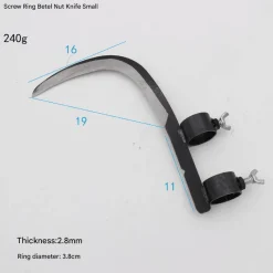 Cozy Living Camping Im Freien|Outdoor-Artikel-Sichelkopf aus Stahl – Scharfes Mehrzweck-Grasschneidewerkzeug