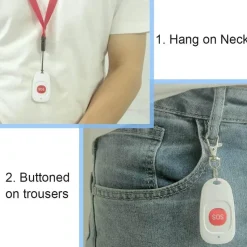 Tranquil Touch Mobilitäts- Und Support-Tools|Gesundheits-Gadgets-Sicherheitsarmband für Senioren - WiFi-SOS-Alarm