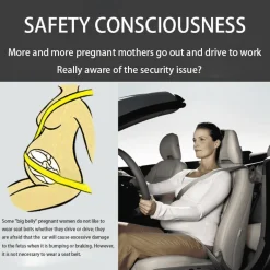 The Relaxation Nook Autozubehör|Automobilindustrie-Sicherheitsgurtversteller fürs Auto während der Schwangerschaft – Sicherer Komfort für Mütter