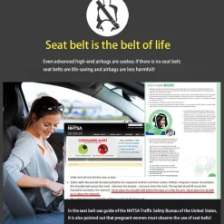 The Relaxation Nook Autozubehör|Automobilindustrie-Sicherheitsgurtversteller fürs Auto während der Schwangerschaft – Sicherer Komfort für Mütter