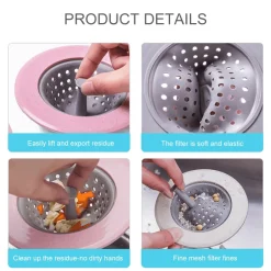 The Culinary Kit Küche & Esszimmer-Silikon-Abflusssieb – Küchen-Abflussstopfen