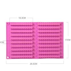 Tom Küche & Esszimmer-Silikon-Backform - Mehrzweck-Kuchen-Schokoladenstreifen