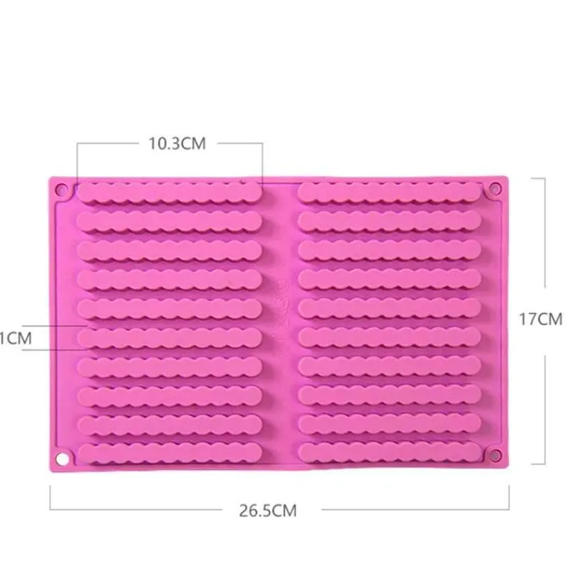 Tom Küche & Esszimmer-Silikon-Backform - Mehrzweck-Kuchen-Schokoladenstreifen