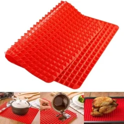 Plates u0026 More Küche & Esszimmer-Silikon-Backmatte – wiederverwendbare antihaftbeschichtete Ofeneinlage