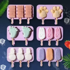 Deco Küche & Esszimmer-Silikon-Cartoon-Eiscremeformen – Hausgemachte Leckereien