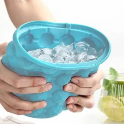 Space Savvy Küche & Esszimmer-Silikon-Eiskübel – Schnellkühl-Eismaschine für Partys