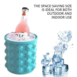 Space Savvy Küche & Esszimmer-Silikon-Eiskübel – Schnellkühl-Eismaschine für Partys
